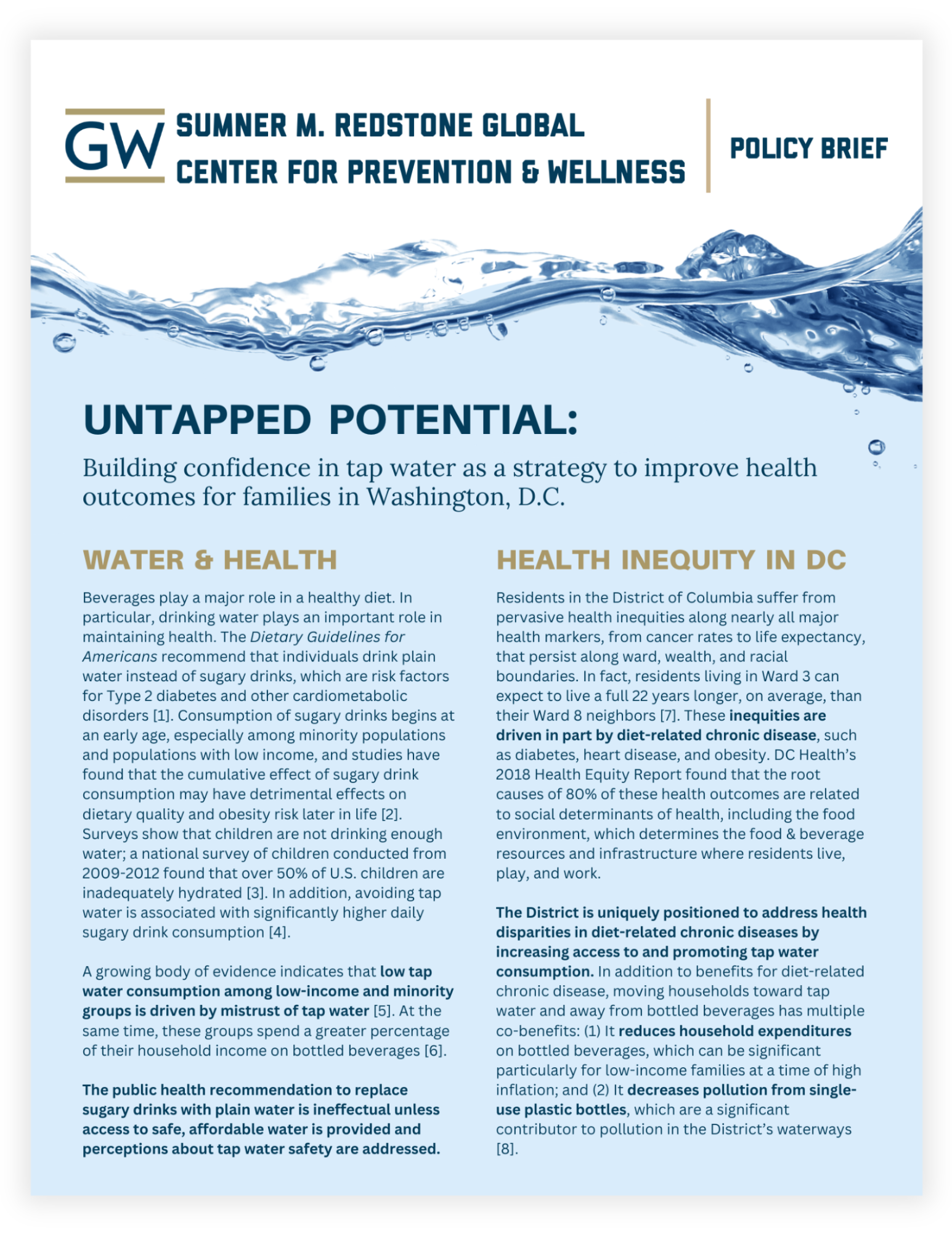 Cover of the Untapped Potential Policy Brief